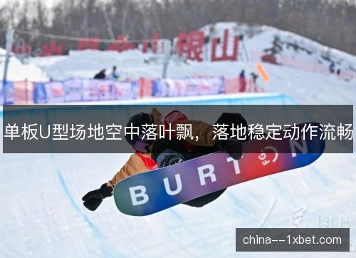 单板U型场地空中落叶飘，落地稳定动作流畅